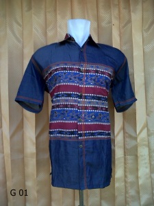 Hem batik kode G 01 kain soft jeans kombinasi batik motif songket -ukuran : M L XL  -hargab : 85.000/pcs fastrespon: sms/whatsapp:  081542146622 bb pin:24cebc38 reseller welcome